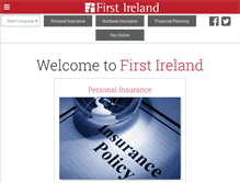 Tablet Screenshot of firstireland.ie